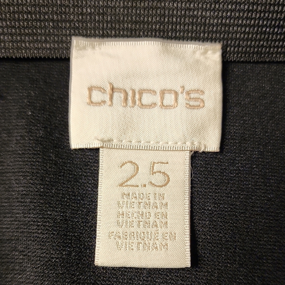 Chico's | Classic Neutral Basic Black Elastic Cas… - image 4